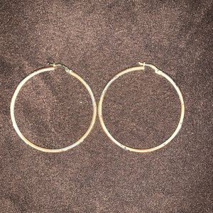 14K gold hoop earrings